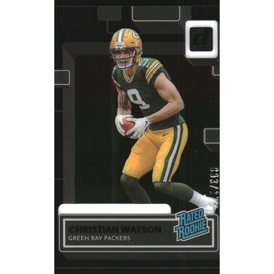 2022 Clearly Donruss Purple #69 Christian Watson RR