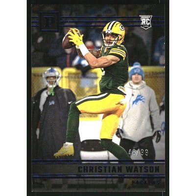 2022 Panini Chronicles Panini Blue #14 Christian Watson
