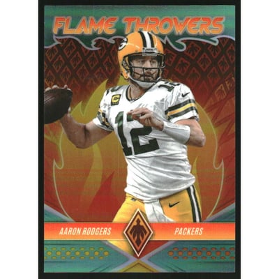 2022 Panini Phoenix Flame Throwers Teal #11 Aaron Rodgers