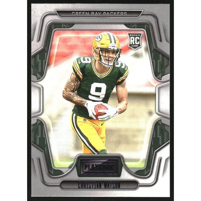 2022 Panini Playbook Purple #119 Christian Watson