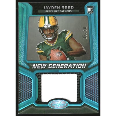 2023 Certified New Generation Jerseys Mirror Teal #19 Jayden Reed