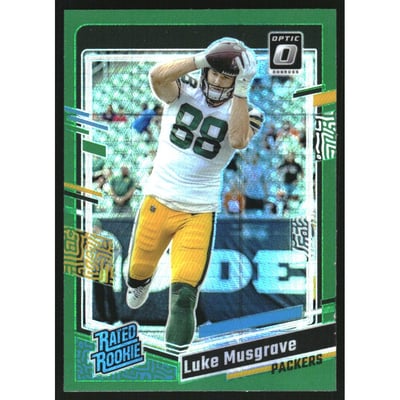 2023 Donruss Optic Green Hyper #241 Luke Musgrave RR