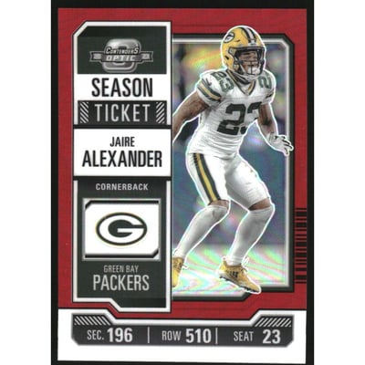 2023 Panini Contenders Optic Red #18 Jaire Alexander