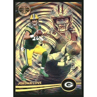 2023 Panini Illusions Yellow Diamond #39 Jordan Love