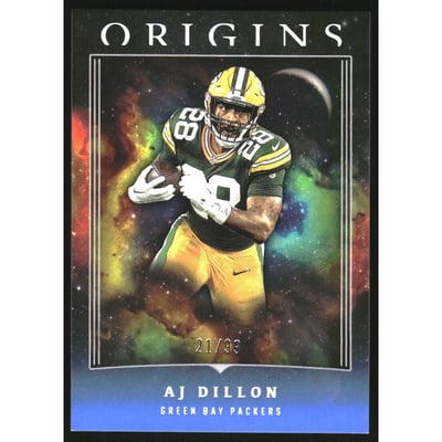2023 Panini Origins Blue #39 A.J. Dillon