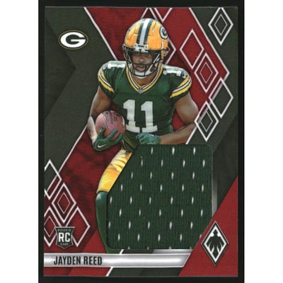 2023 Panini Phoenix Rookie Jumbo Memorabilia Red #15 Jayden Reed