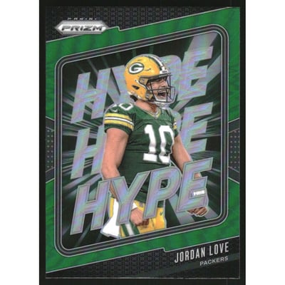 2024 Panini Prizm Hype Prizms Green #2 Jordan Love
