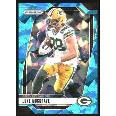 2024 Panini Prizm Prizms Blue Ice #105 Luke Musgrave