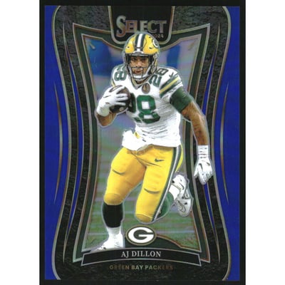 2024 Select Prizm Blue #302 A.J. Dillon/99