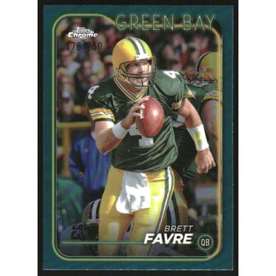 2024 Topps Chrome Teal Refractors #71 Brett Favre