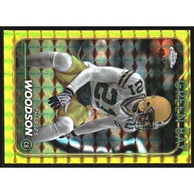 2024 Topps Chrome Yellow Geometric Refractors #72 Charles Woodson