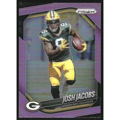 2025 Panini Prizm Prizms Pink #188 Josh Jacobs