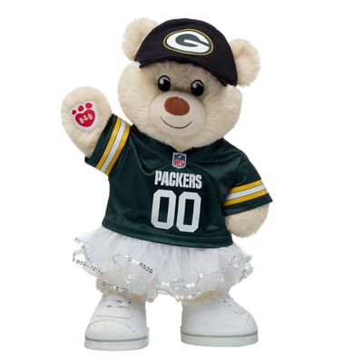  Green Bay Packers Build-A-Bear Happy Hugs Teddy Bear