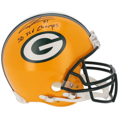 Charles Woodson Green Bay Packers Fanatics Authentic Autographed Riddell Authentic Helmet with "SB XLV Champs" Inscription
