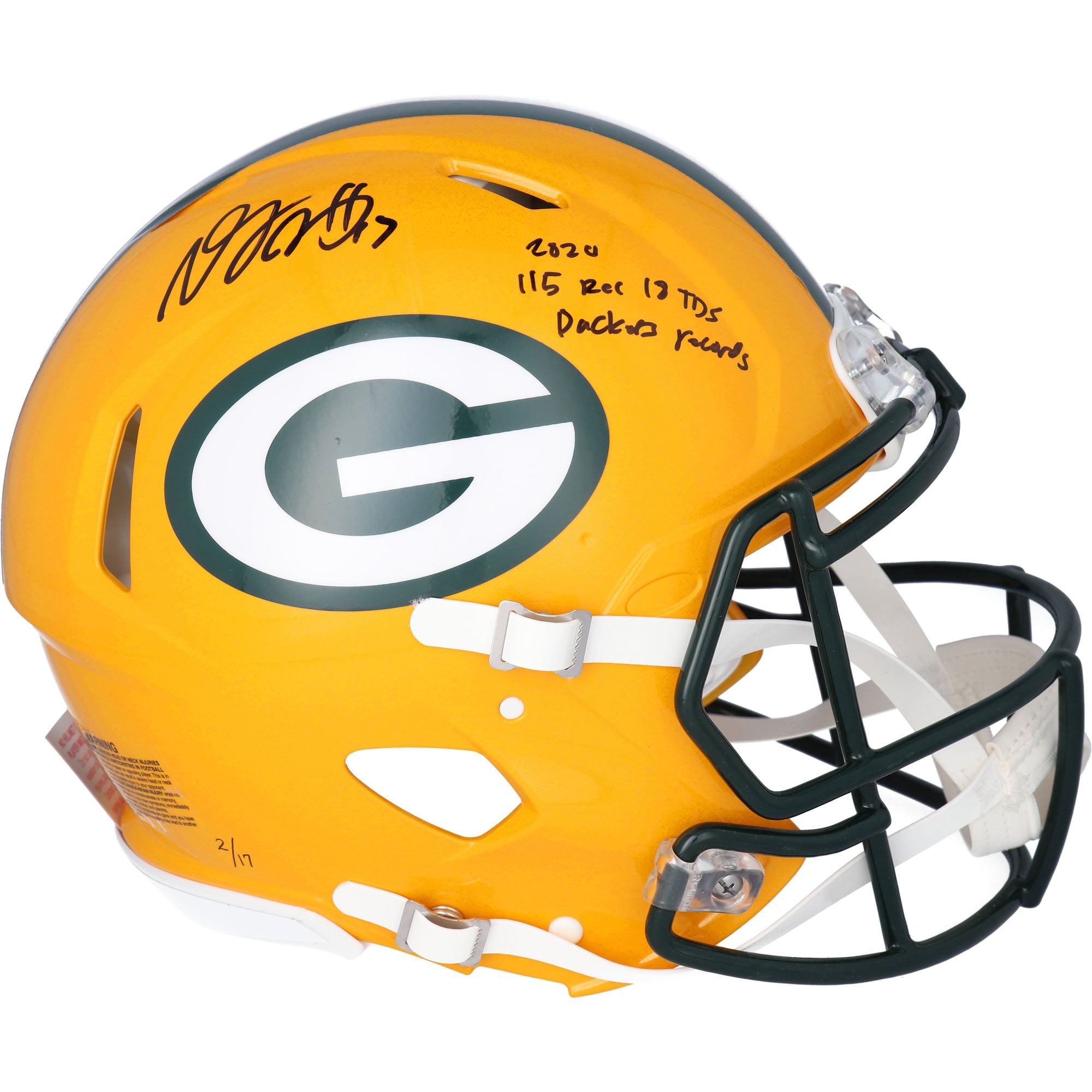 Autographed Green Bay Packers Davante Adams Fanatics Authentic