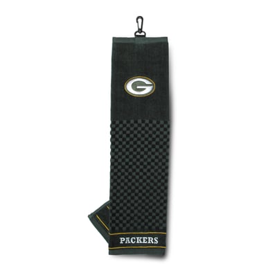 Green Bay Packers 16" X 22" Tri-Fold Embroidered Scrubber Golf Towel