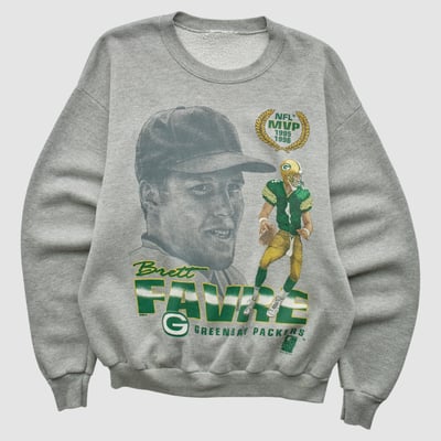 Green Bay Packers 1996 Pullover Sweatshirt - Heather Gray - S by Fanatics Real Vintage