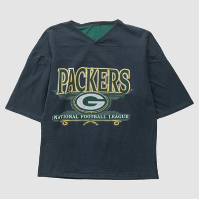 Green Bay Packers 90s T-shirt - Black - M by Fanatics Real Vintage