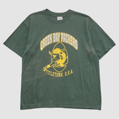 Green Bay Packers Champion 90s T-shirt - Green - XL by Fanatics Real Vintage