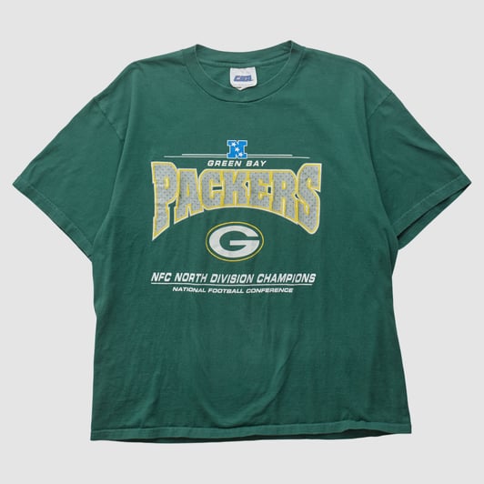 Green Bay Packers CSA 2000s T-shirt - Green - XL by Fanatics Real Vintage