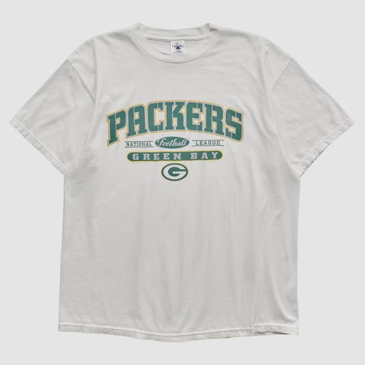 Green Bay Packers Delta 90s T-shirt - White - XL by Fanatics Real Vintage