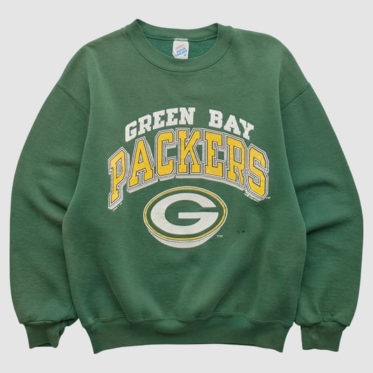 Green Bay Packers Jerzees 1990 Pullover Sweatshirt - Green - XXS by Fanatics Real Vintage