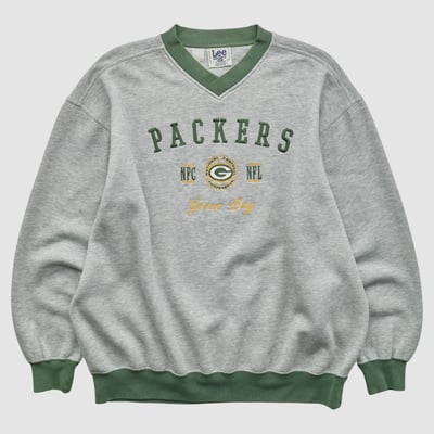 Green Bay Packers Lee Apparel 2000s Pullover Sweatshirt - Heather Gray - XL by Fanatics Real Vintage