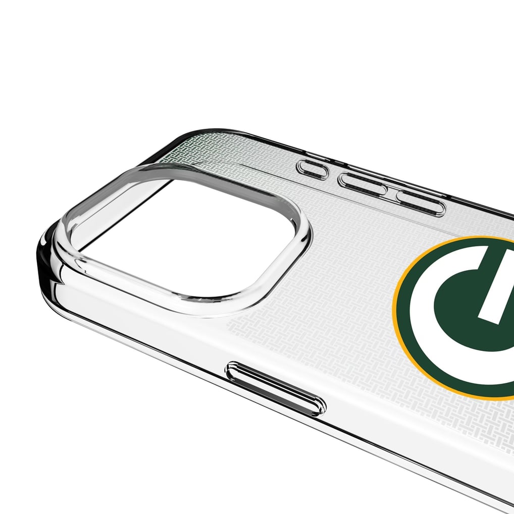 Green Bay Packers Linen Logo iPhone Clear Case