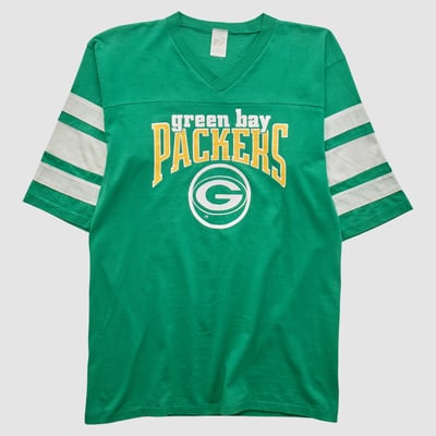 Green Bay Packers Logo 7 90s T-shirt - Green - M by Fanatics Real Vintage