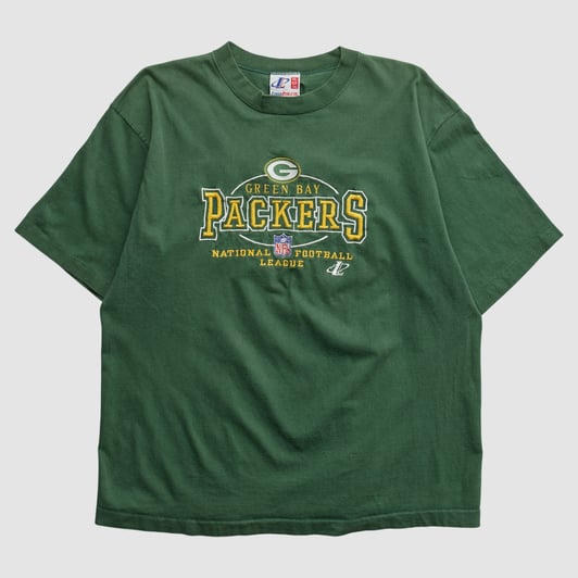 Green Bay Packers Logo Athletic 90s T-shirt - Green - XL by Fanatics Real Vintage