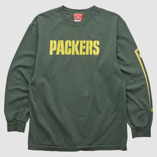 Green Bay Packers NFL 2000s Long Sleeve T-shirt - Green - M by Fanatics Real Vintage