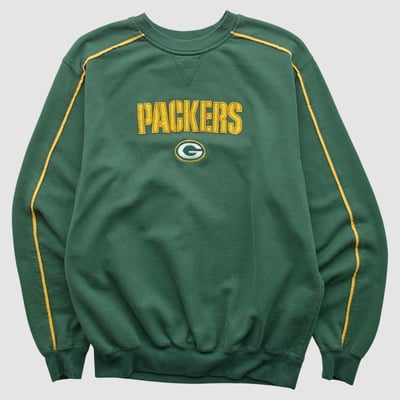 Green Bay Packers NFL 2000s Pullover Sweatshirt - Green - S by Fanatics Real Vintage