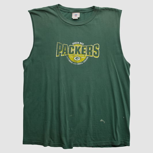 Green Bay Packers NFL 2000s Tank - Green - M by Fanatics Real Vintage