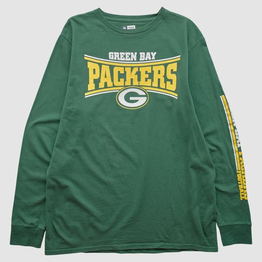 Green Bay Packers NFL 2010 Long Sleeve T-shirt - Green - L by Fanatics Real Vintage
