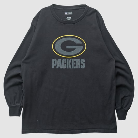 Green Bay Packers NFL 2010s Long Sleeve T-shirt - Black - XL by Fanatics Real Vintage