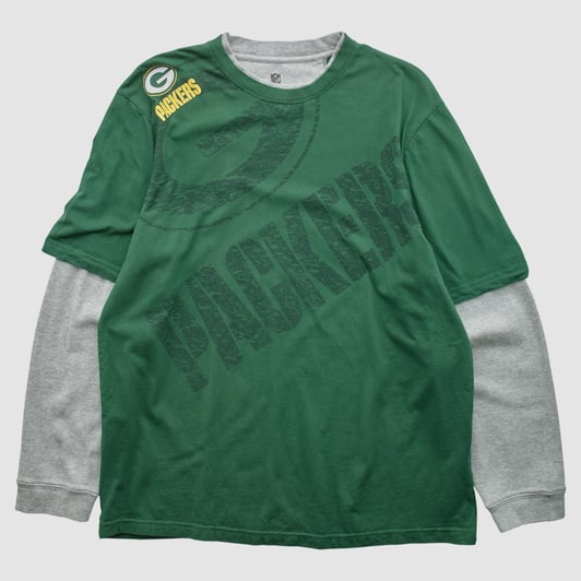 Green Bay Packers NFL 2010s Long Sleeve T-shirt - Green - 2XL by Fanatics Real Vintage