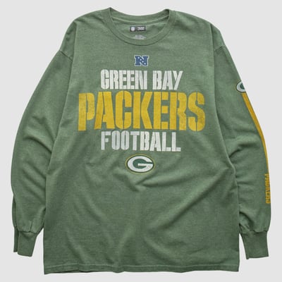 Green Bay Packers NFL 2010s Long Sleeve T-shirt - Green - M by Fanatics Real Vintage