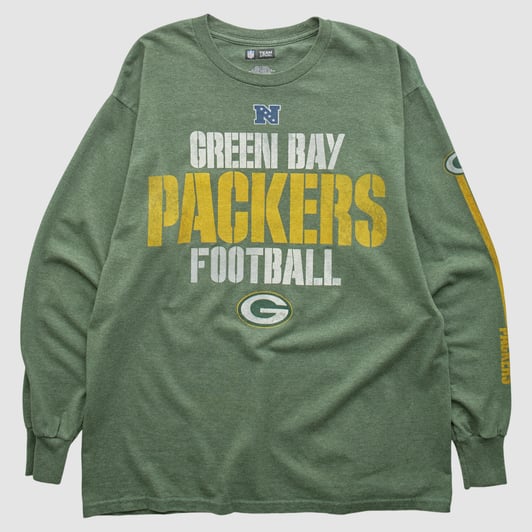 Green Bay Packers NFL 2010s Long Sleeve T-shirt - Green - M by Fanatics Real Vintage