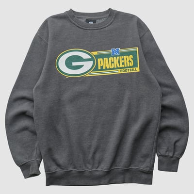 Green Bay Packers NFL 2010s Pullover Sweatshirt - Dark Heather Gray - S by Fanatics Real Vintage
