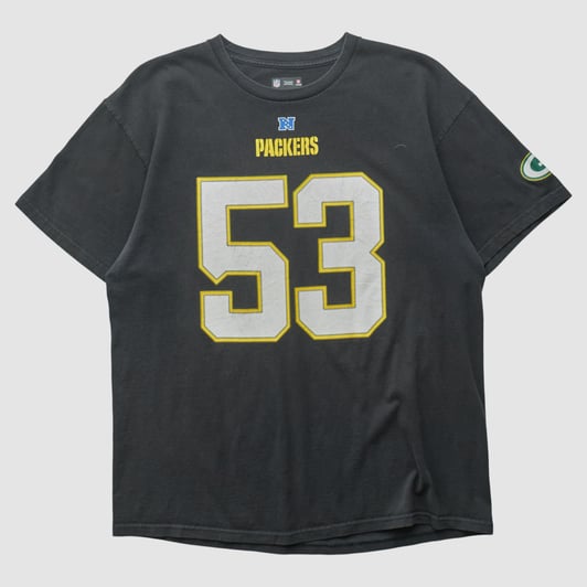 Green Bay Packers NFL 2010s T-shirt - Black - M by Fanatics Real Vintage