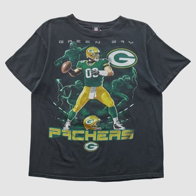 Green Bay Packers NFL 2010s T-shirt - Black - M by Fanatics Real Vintage