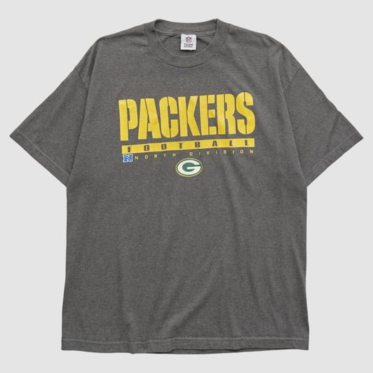 Green Bay Packers NFL 2010s T-shirt - Dark Heather Gray - XL by Fanatics Real Vintage