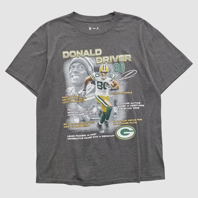 Green Bay Packers NFL 2010s T-shirt - Dark Heather Gray - XL by Fanatics Real Vintage
