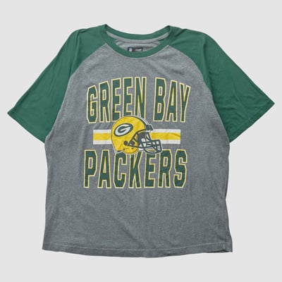 Green Bay Packers NFL 2010s T-shirt - Heather Gray - L by Fanatics Real Vintage
