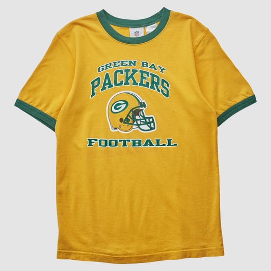 Green Bay Packers NFL 2010s T-shirt - Yellow - L by Fanatics Real Vintage