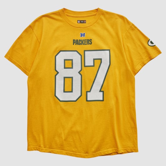 Green Bay Packers NFL 2010s T-shirt - Yellow - M by Fanatics Real Vintage