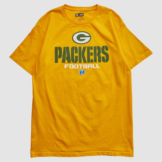 Green Bay Packers NFL 2010s T-shirt - Yellow - M by Fanatics Real Vintage