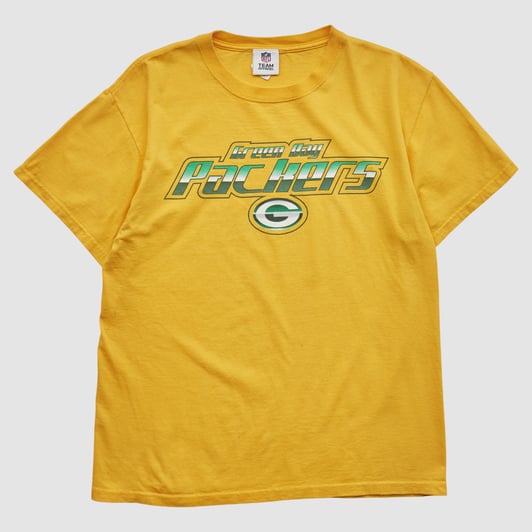 Green Bay Packers NFL 2010s T-shirt - Yellow - S by Fanatics Real Vintage