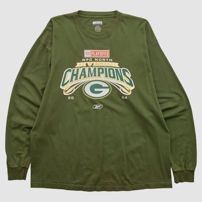 Green Bay Packers Reebok 2004 Long Sleeve T-shirt - Green - 2XL by Fanatics Real Vintage