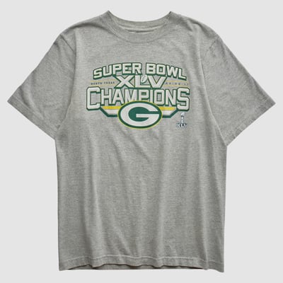 Green Bay Packers Reebok 2011 T-shirt - Heather Gray - M by Fanatics Real Vintage